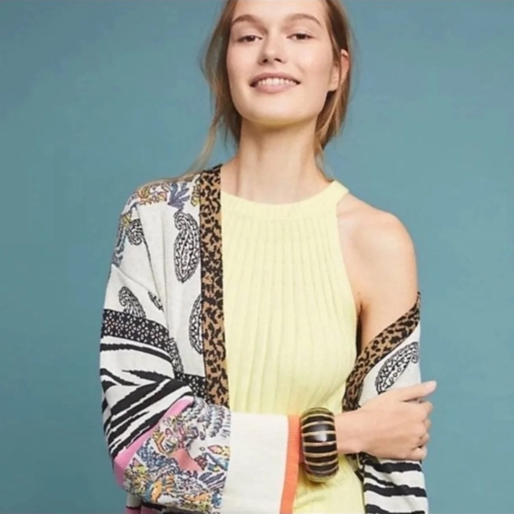 NWT Anthropologie Bricolage Paisley Cardigan-XSP